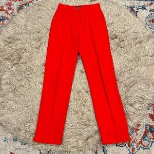 Escada sport red orange trousers size 34